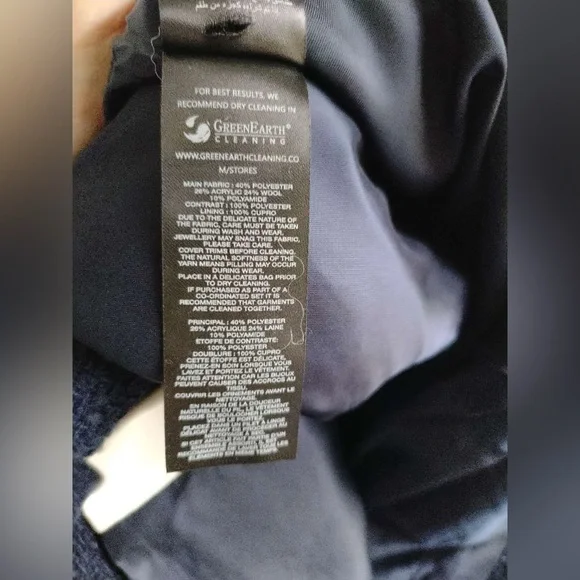 New Self-Portrait Navy and White Tweed Blazer Short Set - Picture 13 of 16